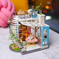Hračka RoboTime Drevené 3D puzzle Miniatúra podkrovie DG12, 1