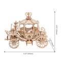 Hračka RoboTime Drevené 3D puzzle Rozprávkový koč 182 ks, 4
