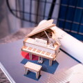 Hračka RoboTime Drevené 3D puzzle Veľké piano 74 ks, 1