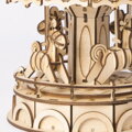 Hračka RoboTime Drevené 3D puzzle Veselý kolotoč 178 ks, 2
