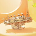 Hračka RoboTime Drevené 3D puzzle Zaoceánsky parník 145 ks, 2