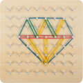 Hračka Drevená doska Geoboard, 4