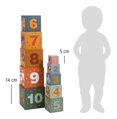Small Foot Skladacia veža Safari, 6 hračky pre deti