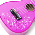 Tidlo Drevená gitara Star ružová, 3 hračky pre deti