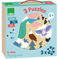 Hračka Vilac Drevené puzzle Zem, More, Obloha, 1