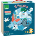Vilac Drevené puzzle Zvieratá sveta, 3 hračky pre deti