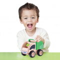 Wonderworld Drevené auto mini smetiar, 2 hračky pre deti