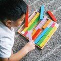 Bigjigs Toys Didaktická tabuľka Čísla, 4, hračky pre deti
