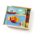 Bigjigs Toys Drevená mozaika Pláž, 2, hračky pre deti