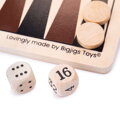 Bigjigs Toys Drevený backgammon, 2, hračky pre deti