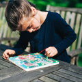Hračka Bigjigs Toys Magnetické bludisko Farma, 2