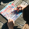 Hračka Bigjigs Toys Magnetické bludisko Stavenisko, 2