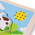Bigjigs Toys Vkladačka so zvukom Farma, 4, hračky pre deti