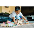 Hračka Bigjigs Rail Drevená vláčikodráha Upratovanie pobrežia 70 dielov, 7