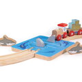 Hračka Bigjigs Rail Drevené koľaje Vír so žralokmi, 1