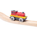 Bigjigs Rail Elektrická lokomotíva Červený silák, 1, hračky pre deti
