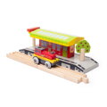 Bigjigs Rail Elektrická lokomotíva Červený silák, 4, hračky pre deti