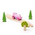 Hračka Bigjigs Rail Elektrická lokomotíva Silná ružovka, 6