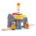 Bigjigs Rail Tunel s majákom a heliportom, 1, hračky pre deti