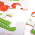 Bigjigs Toys Podlahové puzzle Zelenina, 3, hračky pre deti