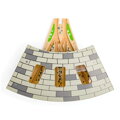 Hračka Bigjigs Rail Drevené vláčiky - Trojité depo s vrátami, 4