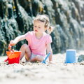 Hračka Bigjigs Toys Silikónové vedierko svetlomodré Powder, 4