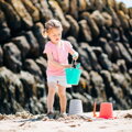 Hračka Bigjigs Toys Silikónové vedierko tmavoružové Coral, 2