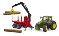 Hračka Bruder 3154 Traktor John Deere 7R 350 so zadným prívesom a 4 kladami, 2