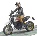 Bruder 63051 BWORLD Motocykel Scrambler Ducati Cafe Racer s jazdcom, 5, hračky pre deti