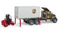 Bruder 2828 Nákladné auto Mack UPS s vysokozdvižným vozíkom, 2, hračky pre deti