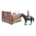 Bruder 62506 Stajňa s koňom a figúrkou, 1, hračky pre deti