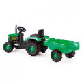 Hračka Dolu Detský traktor šliapací s vlečkou, zelený, 2