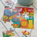 Hračka Petitcollage Podlahové puzzle Safari, 2