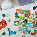 Petitcollage Puzzle s 3D okuliarmi Knižnica 100 ks, 2, hračky