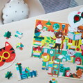 Hračka Petitcollage Puzzle s 3D okuliarmi Knižnica 100 ks, 2