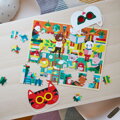 Petitcollage Puzzle s 3D okuliarmi Knižnica 100 ks, 3, hračky