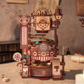 Hračka RoboTime Drevené 3D puzzle Guľôčková dráha Továreň na čokoládu, 6