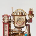 Hračka RoboTime Drevené 3D puzzle Guľôčková dráha Továreň na čokoládu, 5