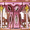 Hračka RoboTime Drevené 3D puzzle Hracia skrinka Romantický kolotoč farebný, 1