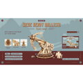 Hračka RoboTime Drevené 3D puzzle mechanické Obliehací stroj balista, 12