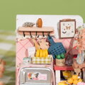 RoboTime Drevené 3D puzzle Miniatúra Kuchyňa chutí života, 4, hračky pre deti