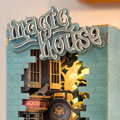 RoboTime Drevené 3D puzzle Miniatúra Kúzelnícka ulička, 2, hračky