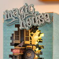 Hračka RoboTime Drevené 3D puzzle Miniatúra Kúzelnícka ulička, 2