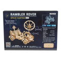 Hračka RoboTime Drevené 3D puzzle na solárny pohon Lunárne vozidlo, 4