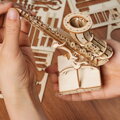 RoboTime Drevené 3D puzzle Saxofón 136 ks, 1, hračky pre deti