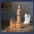 RoboTime Drevené 3D puzzle svietiace Hodinová veža Big Ben, 4, hračky pre deti