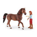 Hračka Schleich 42539 Ryšavka Hannah s pohyblivými kĺbmi na koni, 2
