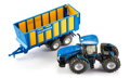 Hračka SIKU Farmer - Traktor New Holland so silážnym prívesom Joskin 1:50, 3