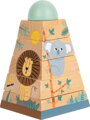 Small Foot Drevená nasadzovacia veža Safari, 6, hračky pre deti