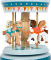 Small Foot Hracia skrinka Kolotoč s koníkmi Cirkus, 3, hračky pre deti